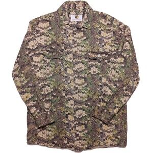 Vintage DIAMONDBACK CAMOUFLAGE Long Sleeve Shirt Green Camo Large L